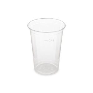 Műanyag pohár 400ml átlátszó, víztiszta