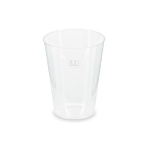 Műanyag pohár víztiszta 2dl 100db/cs., 30cs./#