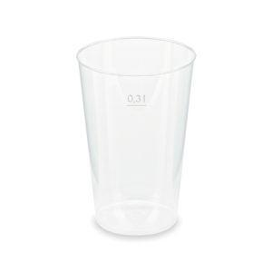 Műanyag pohár víztiszta 3dl 100db/cs., 25cs./#