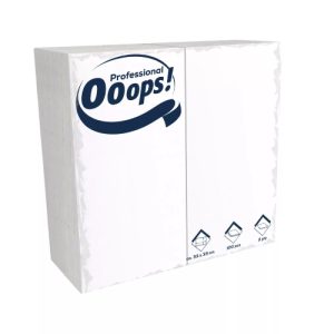 Ooops 1/8 Szalvéta 100lap/csg 2rtg fehér,33x33cm 20csg/#
