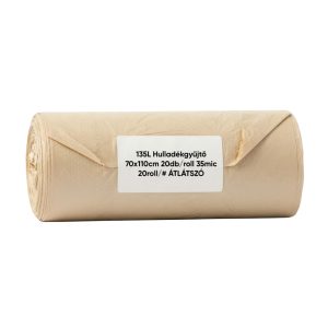 135L Hulladékgyűjtő 70x110cm 20db/roll 35mic 20roll/# ÁTLÁTSZÓ