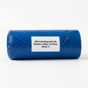 KÉK Hulladékgyűjtő 25L 50x50cm 20db/roll 15mic 50roll/#