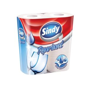 Sindy háztartási konyhai kéztörlő 2tekercses 50lap/tek