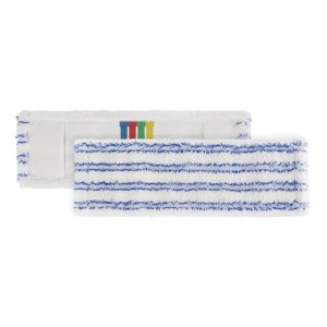 TTS mop, zsebes, kék csíkos mikroszálas, 40cm