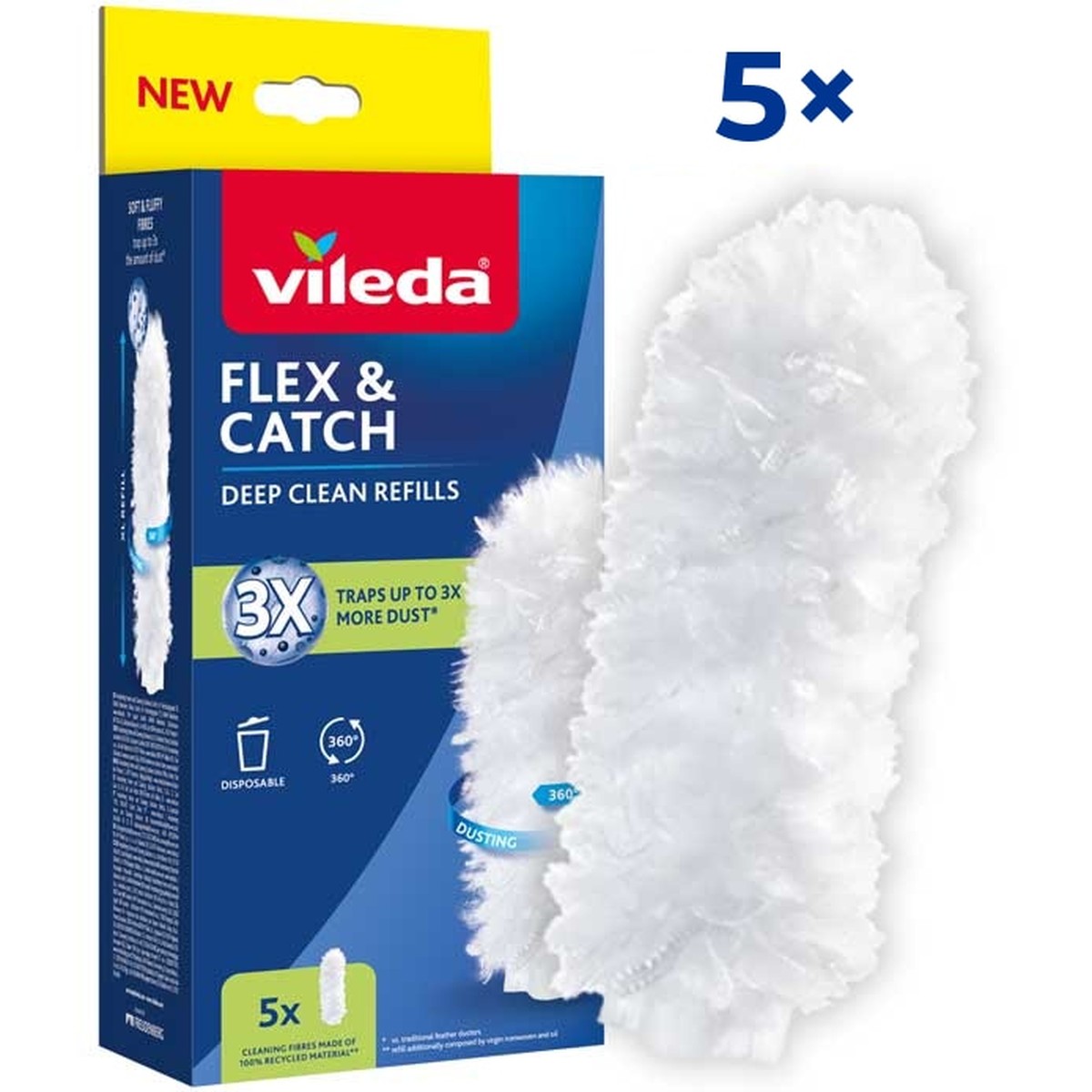 Vileda Flex&Catch portörlő utántöltő 5db/cs